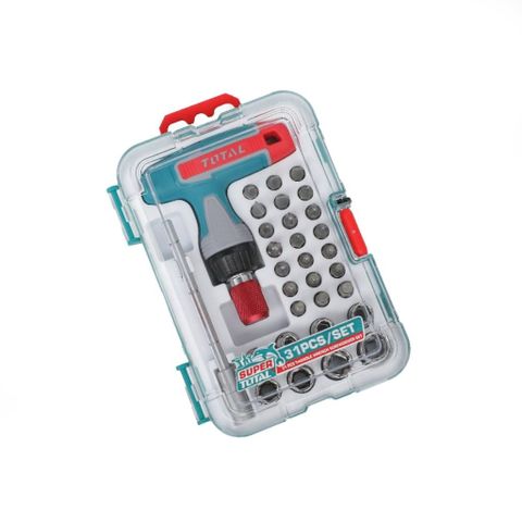 Bộ 31 Đầu Tua Vít Total TACSD30316 - Chất Liệu CR-V, Đa Năng, Tay Cầm Chống Trượt - Dụng Cụ Sửa Chữa Điện Tử và Gia Dụng