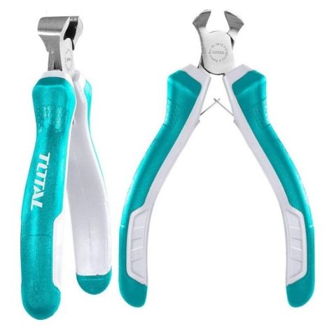 Kìm cắt mini TOTAL THTMN556 - Dụng cụ tiện ích chất lượng cao, đầu kềm chống gỉ, 115mm, tay cầm hai màu, tiện lợi cho mọi công việc