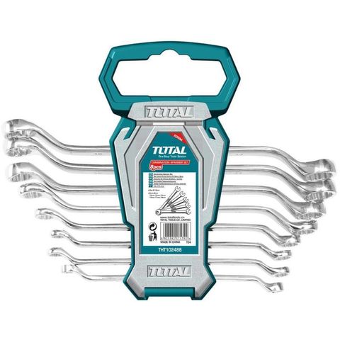 Bộ 8 Cờ Lê 2 Vòng TOTAL THT102486 - Dụng Cụ Bảo Trì Chuyên Nghiệp, Kích Thước 6-22mm, Thiết Kế Chắc Chắn, Xuất Xứ Trung Quốc