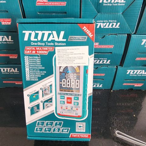 Đồng Hồ Đo Điện Vạn Năng Total TMT475052 - Màn Hình Màu True RMS, Đo AC/DC, NCV, Tụ Điện, Chức Năng Đa Năng cho Thợ Điện và DIY