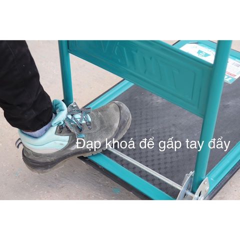 Xe Đẩy Hàng Gấp Gọn TOTAL THTHP11502 - Tải Trọng 150kg, Bánh Xe PU 4 Inch, An Toàn, Tiện Lợi Cho Công Việc Hàng Ngày
