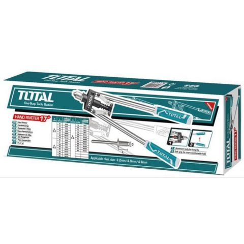 Kìm rút đinh tán cộng lực TOTAL THT32176 - Tay đòn dài, hiệu suất cao, dùng cho đinh nhôm/thép, thiết kế chắc chắn, bền bỉ