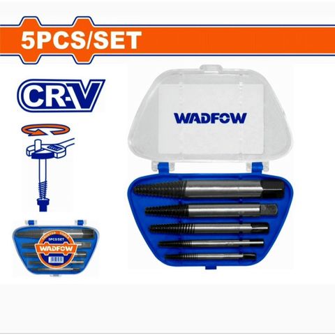 Bộ Dụng Cụ Tháo Ốc Gãy WADFOW WCQ13B01 - Thép CR-V, 5 Kích Cỡ, Hộp Nhựa Tiện Dụng cho Sửa Chữa Ô Tô và Máy Móc