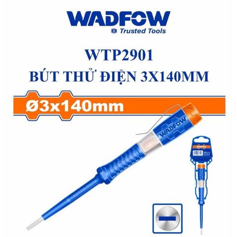 Bút Thử Điện WADFOW WTP2901 - Kiểm Tra Điện Áp AC 100-500V, Kích Thước 3x140mm, Thiết Kế Móc Nhựa Tiện Dụng