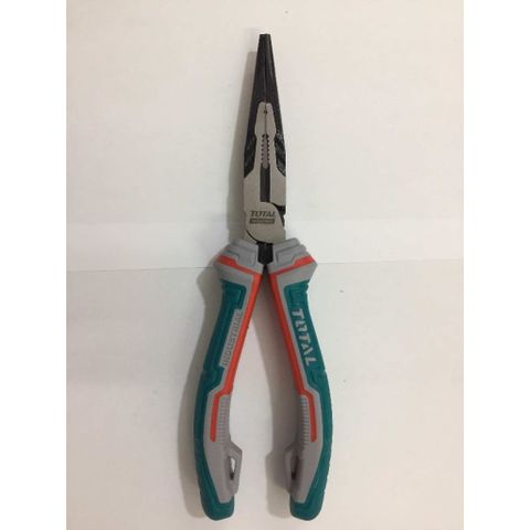 Kìm Mũi Nhọn Mỏ Dài Total THT220806S 200mm - Thép CR-V, Tay Cầm Chống Trượt, Dụng Cụ Sửa Chữa Điện Tử và Cơ Khí Chính Hãng