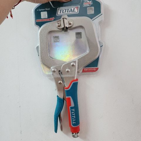 Kìm Bấm Chết Chữ C 11 Inch Total THT111113 - Giữ Kẹp Chặt, Thép Carbon Cứng, Hàm Sâu cho Hàn, Khoan, DIY