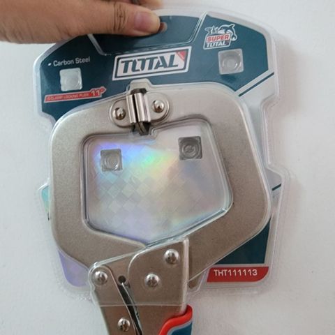 Kìm Bấm Chết Chữ C 11 Inch Total THT111113 - Giữ Kẹp Chặt, Thép Carbon Cứng, Hàm Sâu cho Hàn, Khoan, DIY