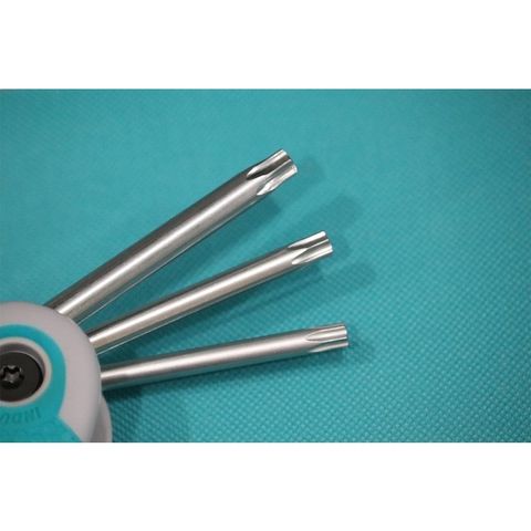Bộ 8 Chìa Lục Giác Bông TOTAL THT1061846 - Dụng Cụ CR-V Chất Lượng Cao, Size T9 đến T40 cho Thợ Lắp Ráp và Sửa Chữa