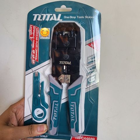Kềm Bấm Cos Mạng Total TMPC4468P - Dụng Cụ Viễn Thông Chuyên Dụng, Bền Bỉ, Dễ Sử Dụng Cho Kỹ Thuật Camera và Mạng LAN