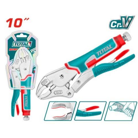 Kìm Bấm Mỏ Cong 10 Inch Thép Cr-V Chất Lượng Cao TOTAL THT191001 - Dụng Cụ Tiện Ích Cho Thợ Sửa Chữa