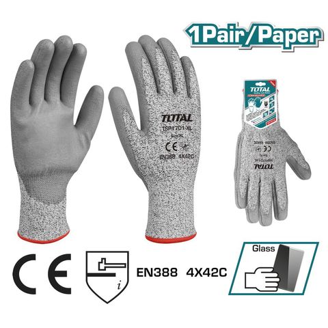 Bao Tay Chống Cắt TOTAL TSP1701-XL - Dụng Cụ Bảo Hộ Chất Lượng Cao, Chống Trầy Xước cho An Toàn Lao Động