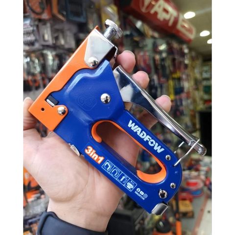 Kìm Bấm Ghim 3 Trong 1 WADFOW WGU2614 - Dụng Cụ Tiện Ích Điều Chỉnh Lực Bấm, Đinh Thẳng, Đinh U, Đinh Bê Tông