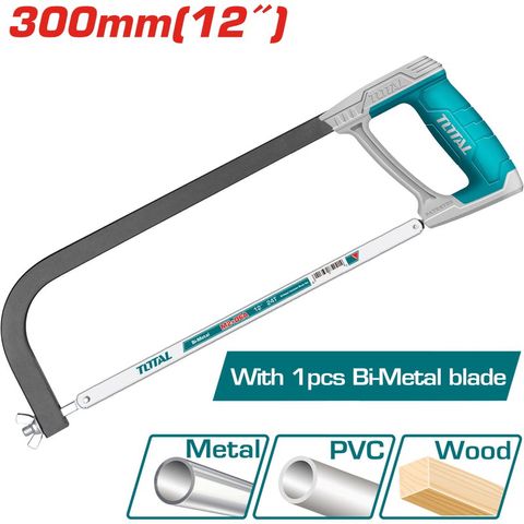 Khung Cưa Sắt 12 Inch Tay Cầm Mềm Total THT54166 - Dụng Cụ Tiện Ích Chất Lượng Cao cho Công Trình Xây Dựng