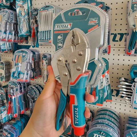 Kìm Bấm Khóa Mini 7 Inch TOTAL THT190703 - Thép Carbon Mạ Niken, Dụng Cụ Tiện Ích Chất Lượng Cao từ Trung Quốc