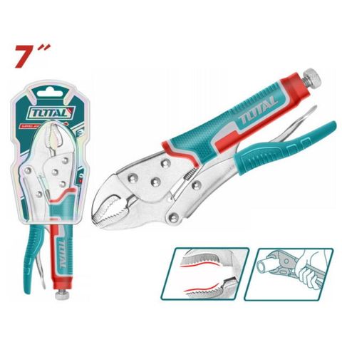 Kìm Bấm Khóa Mini 7 Inch TOTAL THT190703 - Thép Carbon Mạ Niken, Dụng Cụ Tiện Ích Chất Lượng Cao từ Trung Quốc