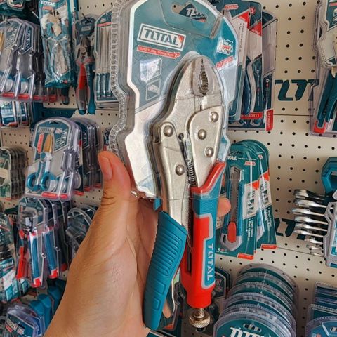 Kìm Bấm Khóa Mini 7 Inch TOTAL THT190703 - Thép Carbon Mạ Niken, Dụng Cụ Tiện Ích Chất Lượng Cao từ Trung Quốc