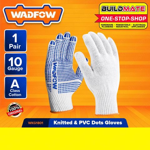 Găng tay bảo hộ dệt kim WADFOW WKG1801 chống trơn trượt - Găng tay lao động chất lượng cao, size XL