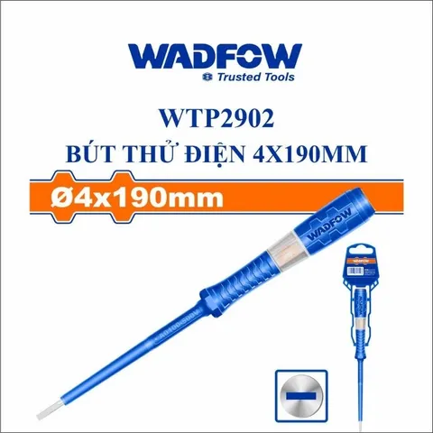 Bút thử điện WADFOW WTP2902 - Kiểm tra điện áp AC 100-500V, Kích thước 4x190mm, Dụng cụ tiện ích cao cấp