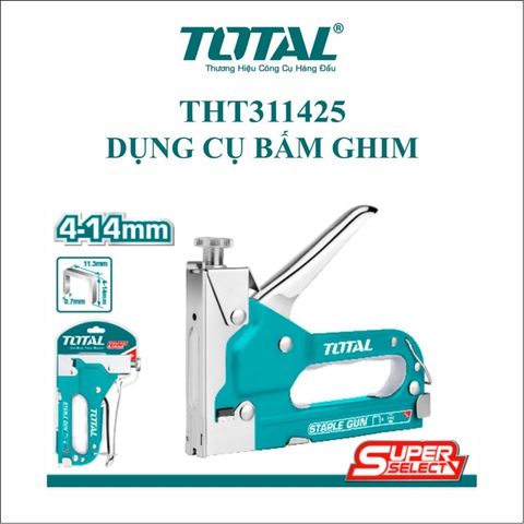 Kìm Bấm Gim Điều Chỉnh Lực 14mm Total THT311425 - Dụng Cụ Tiện Ích Chất Lượng Cao từ Trung Quốc