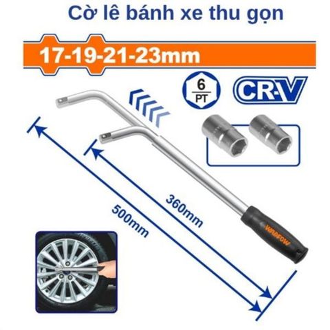 Cờ Lê Bánh Xe Thu Gọn WADFOW WTH6412 - Dụng Cụ Thay Bánh Xe Ô Tô Tiện Lợi, Mạnh Mẽ, Dễ Dàng Sử Dụng