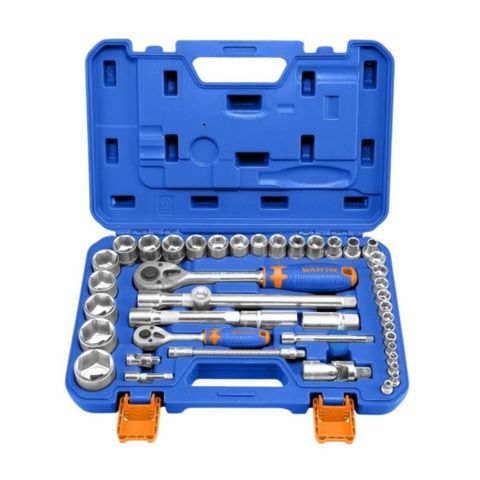 Bộ 43 Đầu Tuýp WADFOW WST3D43 1/4 & 1/2 inch - Dụng Cụ Sửa Chữa Đa Năng Chính Hãng, Thép CR-V Bền Bỉ cho Thợ Chuyên Nghiệp và Người Dùng DIY