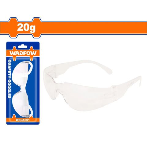 Kính bảo hộ WADFOW WSG1801 - Chất liệu PVC, nhẹ và thoải mái, phù hợp sử dụng an toàn lao động, bao bì túi poly