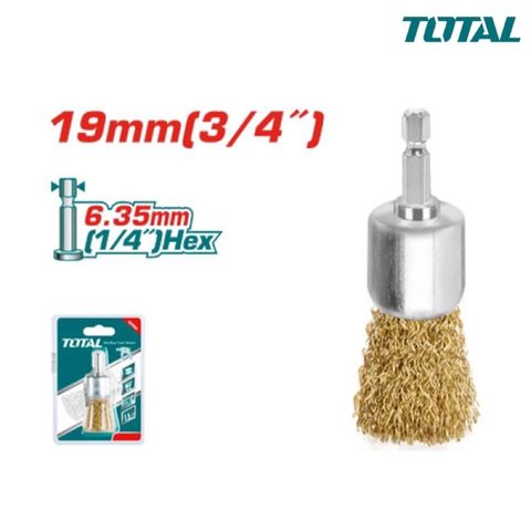 Chổi Cước Thau 19mm Chui Dạng Gài - Dụng Cụ Siết Vít Chất Lượng Cao TOTAL TAC301961