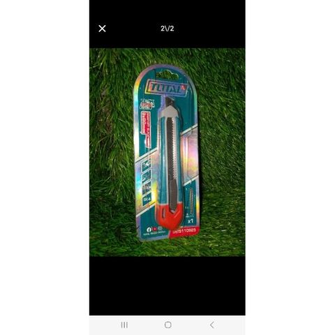 Dao rọc giấy 9x80mm THT5110925 - Dụng cụ tiện ích tự động khóa, chiều dài 140mm, thay thế cho model THT5110915