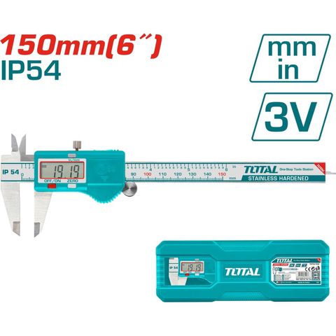 (AT8) Thước kẹp điện tử 150mm (tiêu chuẩn IP54) TOTAL TMT321506