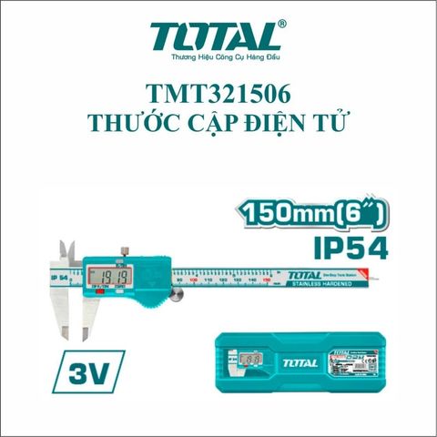 (AT8) Thước kẹp điện tử 150mm (tiêu chuẩn IP54) TOTAL TMT321506