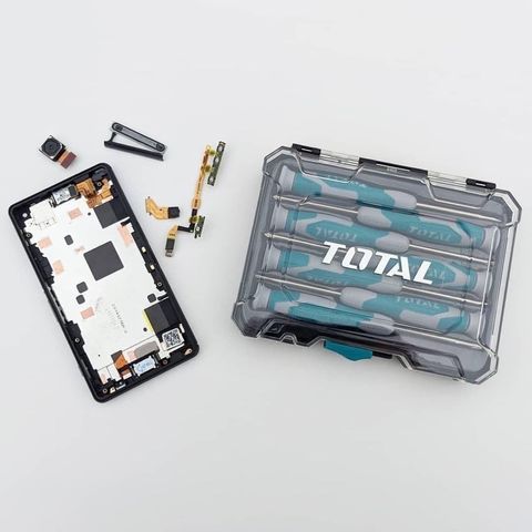 Bộ 7 Tua Vít Đồng Hồ TOTAL THT250726 - Dụng Cụ Vít CR-V Thoải Mái, Tiện Dụng cho Sửa Chữa Đồng Hồ