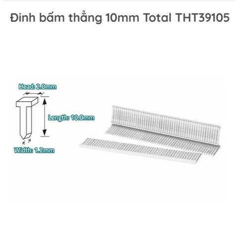 Hộp 5000 Đinh Bấm Gim Thẳng Total THT39105 - Chất Lượng Cao, Thích Hợp THT31143 cho Văn Phòng và Học Tập