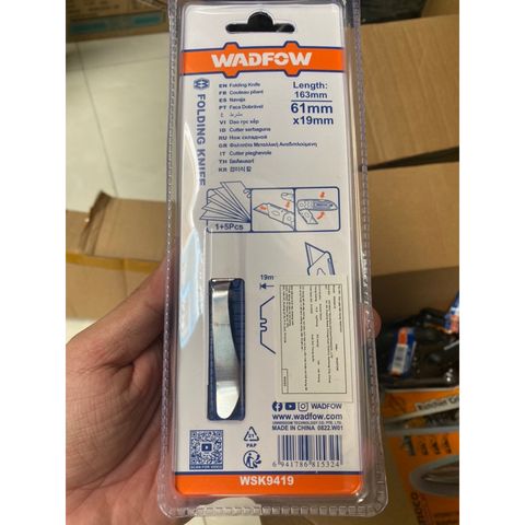Dụng cụ rọc cáp dạng xếp WADFOW WSK9419 - Kích thước lưỡi 61mm, gấp gọn tiện dụng, sản phẩm chính hãng Total