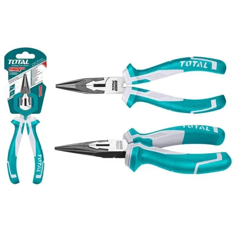 Kìm Mũi Nhọn Mỏ Dài 6 Inch Thép Cr-V TOTAL THT220606 - Dụng Cụ Tiện Ích Chất Lượng Cao, Xuất Xứ Trung Quốc
