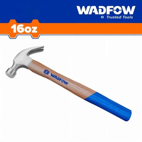 Búa Nhổ Đinh 450g Wadfow WHM3316 - Đầu Rèn Thả Thép Carbon, Tay Cầm Sợi Thủy Tinh, Dụng Cụ Tiện Ích Xây Dựng, Sửa Chữa