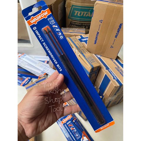 Bộ 2 Mũi Vít Bake PH2 Dài 250mm Thép Đen WADFOW - Dụng Cụ Sửa Chữa Chất Lượng Cao, Đầu Từ Tính, Bảo Vệ Đầu Mũi Chắc Chắn