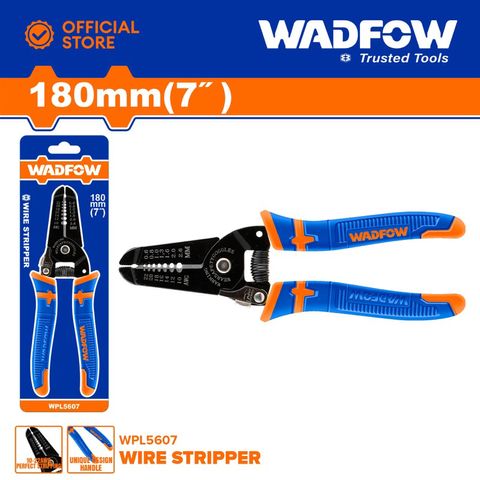 Kìm Tuốt Dây Điện 7 Inch WADFOW WPL5607 - Dụng Cụ Tước Dây Công Nghiệp Đa Năng với Lưỡi Cắt Sắc Bén