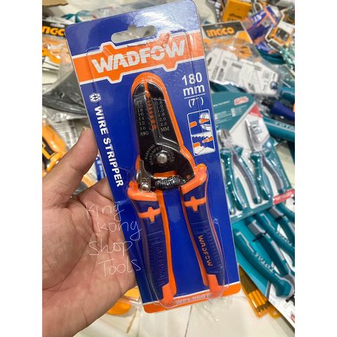 Kìm Tuốt Dây Điện 7 Inch WADFOW WPL5607 - Dụng Cụ Tước Dây Công Nghiệp Đa Năng với Lưỡi Cắt Sắc Bén