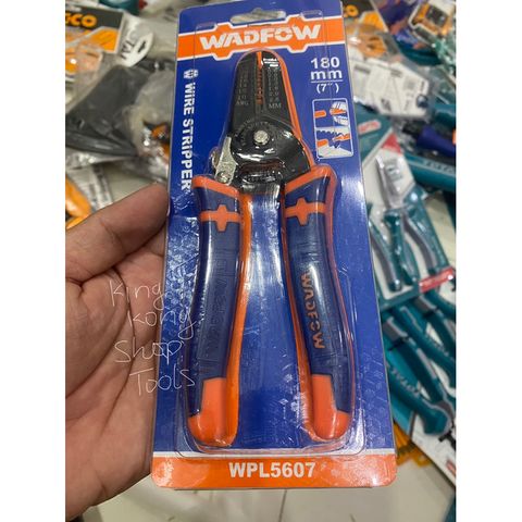 Kìm Tuốt Dây Điện 7 Inch WADFOW WPL5607 - Dụng Cụ Tước Dây Công Nghiệp Đa Năng với Lưỡi Cắt Sắc Bén