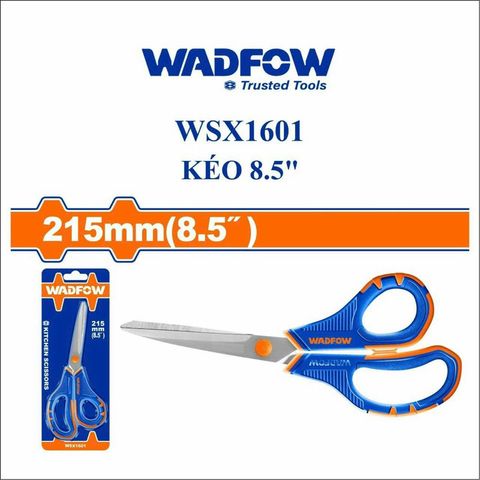 Kéo Cắt Đa Năng 8.5 Inch WADFOW WSX1601 - Thép Không Gỉ, Tay Cầm Thiết Kế Độc Đáo, Duy Nhất Cho Dụng Cụ Tiện Ích