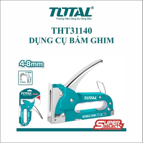Kìm Bấm Gim Total THT31140 8mm - Dụng Cụ Tiện Ích Chất Lượng Cao, Giá Siêu Rẻ - Phù Hợp Kim Bấm THT3981