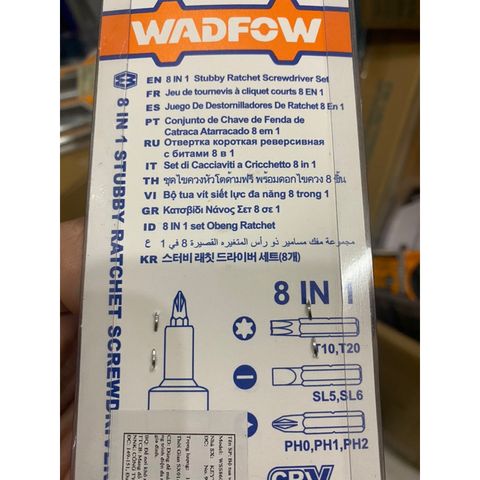 Bộ Tua Vít Mini 8 Trong 1 Tự Động 2 Chiều Thép Cr-V WADFOW WSS8608 - Dụng Cụ Tiện Ích Đa Năng Cho Mọi Gia Đình