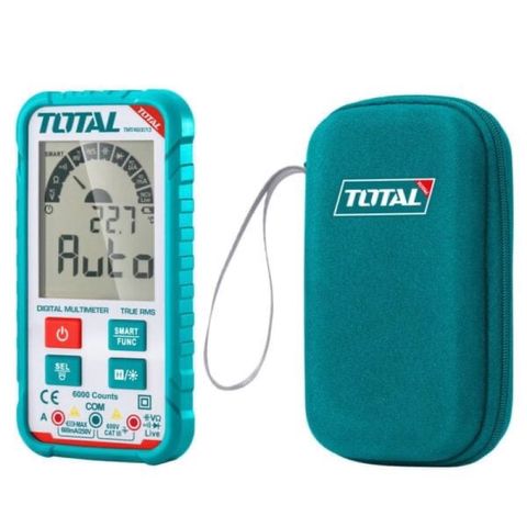 Đồng hồ đo điện TOTAL TMT460013 - Màn hình rộng, Đo DC/AC, Kiểm tra diode, Phát hiện điện áp không tiếp xúc, Thiết bị đa năng