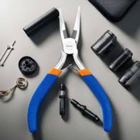 Kìm mũi nhọn mini 4.5 inch WADFOW WPL0954 - Dụng cụ tiện ích chống gỉ tay cầm nhựa, lý tưởng cho việc sửa chữa và DIY