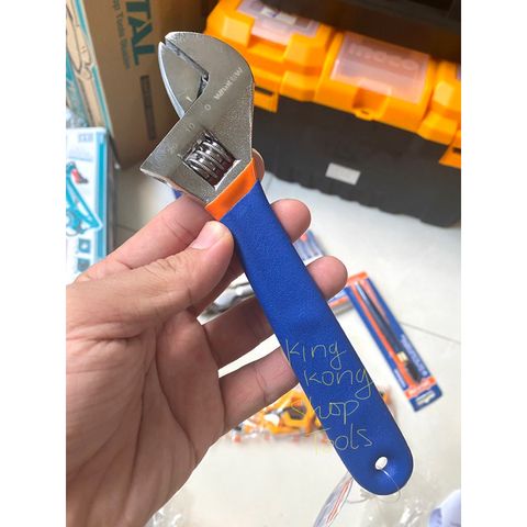 Mỏ Lết 8 Inch Chống Ăn Mòn WADFOW WAW5108 - Tay Cầm Cao Su Nhám, Kẹp Có Thể Điều Chỉnh 0-24mm