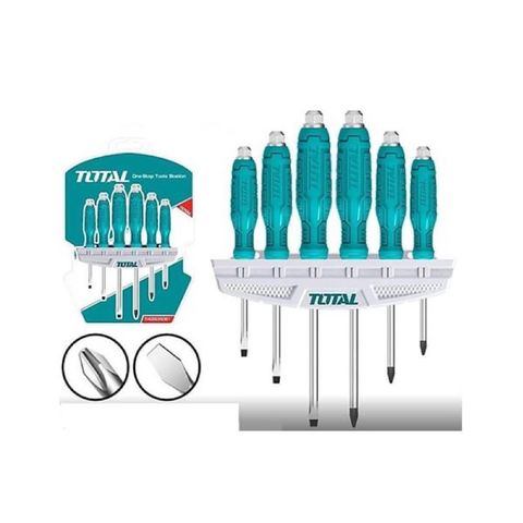 Bộ 6 Tua Vít Đóng Xuyên TOTAL THGSS35061 - Dụng Cụ Tiện Ích Chất Lượng Cao, Thép 40Cr, Đa Năng cho Mọi Công Trình