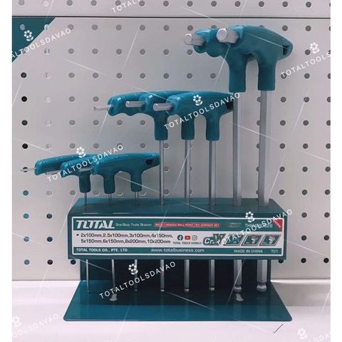 Bộ 8 Cây Lục Giác Chữ T Đầu Bi TOTAL THHW80826 - Dụng Cụ Tiện Ích Chất Liệu Cr-V Bền Bỉ, Thiết Kế Độc Quyền
