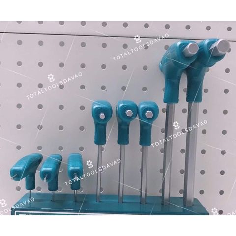 Bộ 8 Cây Lục Giác Chữ T Đầu Bi TOTAL THHW80826 - Dụng Cụ Tiện Ích Chất Liệu Cr-V Bền Bỉ, Thiết Kế Độc Quyền