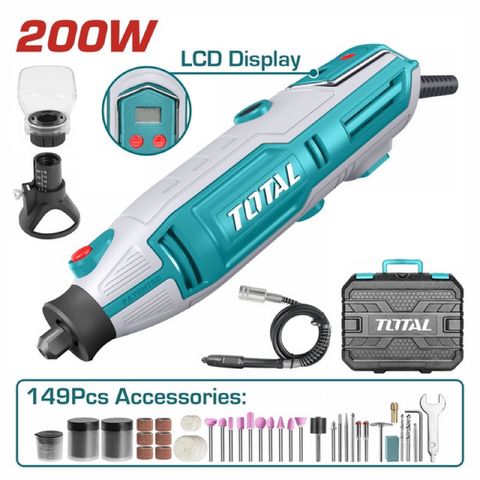 Máy Mài Khuôn Mini 200W TOTAL TG2006 - Thiết Bị Tiện Ích Tráng Phục Chất Lượng Cao, Tốc Độ Điều Chỉnh 10000-40000rpm