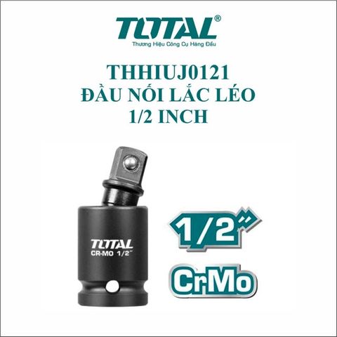 Đầu Tuýt Lắc Lé 1/2 Inch Thép Đen TOTAL THHIUJ0121 - Dụng Cụ Tiện Ích Chất Lượng Cao, Bảo Hành Theo Quy Định